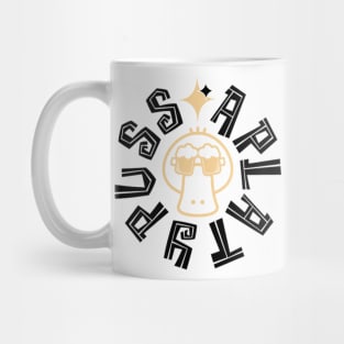 APlatypuss Cream Emblem /w Black Font Mug